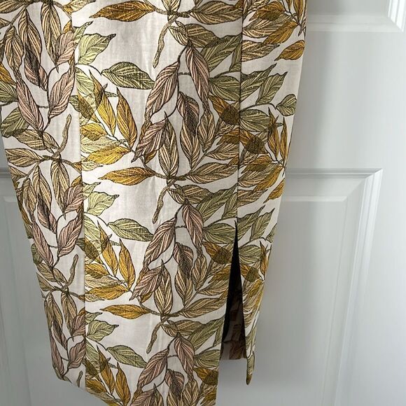 Gianni Bini Beckham Cut out Jaquard Print Sleeveless Front slit Lined Dress NWOT - Picture 3 of 11